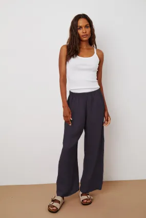 LOLA LINEN TROUSERS IN COPEN