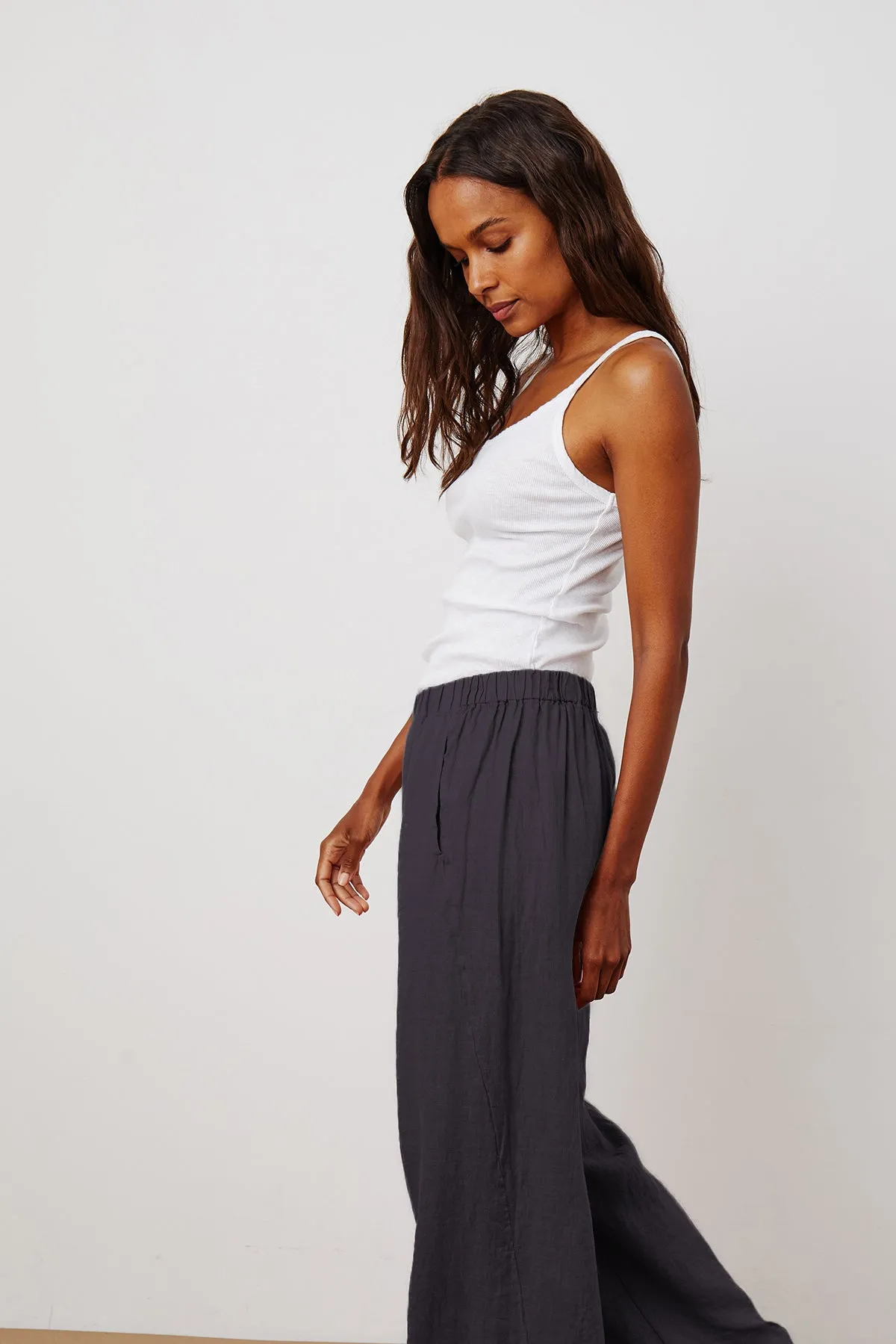 LOLA LINEN TROUSERS IN COPEN