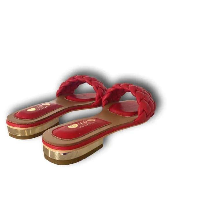 Love to Love Gai Mattiolo QC-1 Ciabatta Flat Rosso