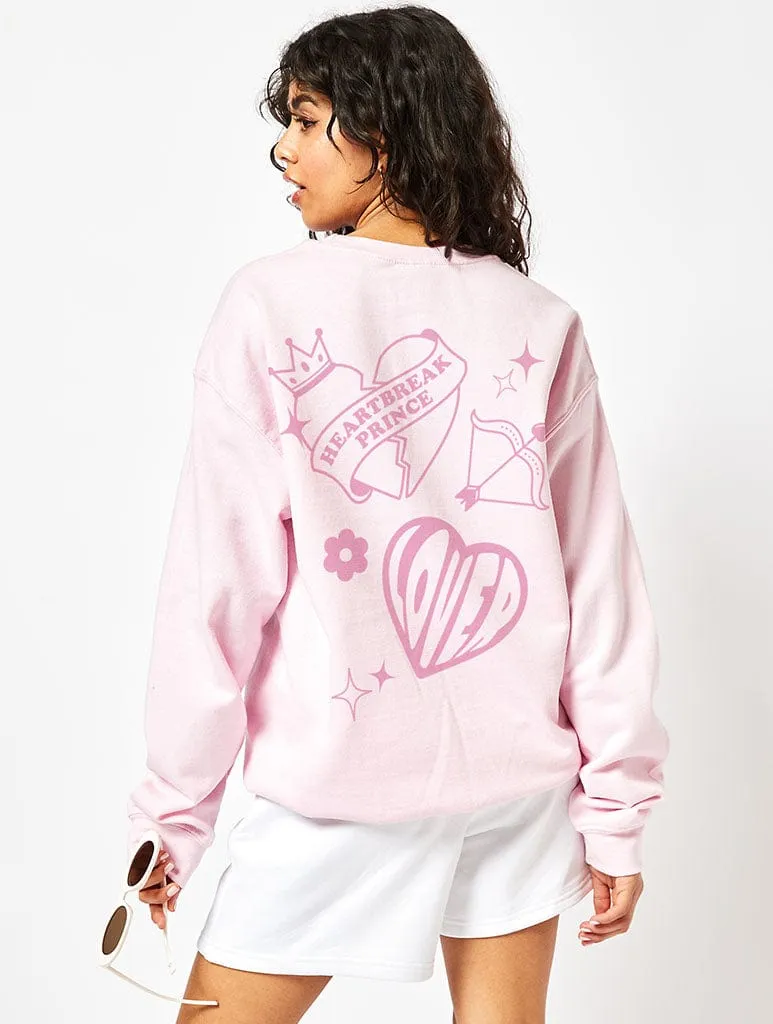 Lover Sweatshirt In Pink