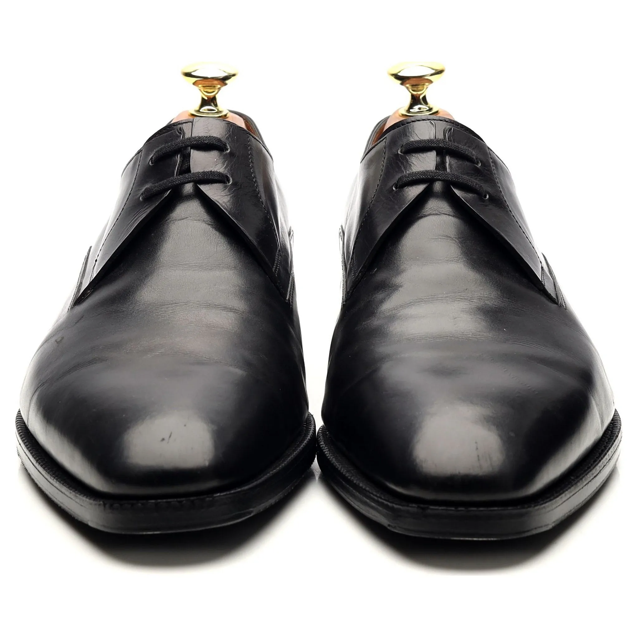 'Luffield' Black Leather Derby UK 7 EE