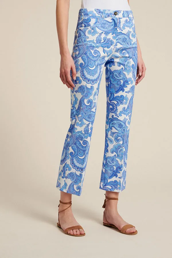 Luisa Spagnoli ALIN FLARED PRINTED TROUSERS