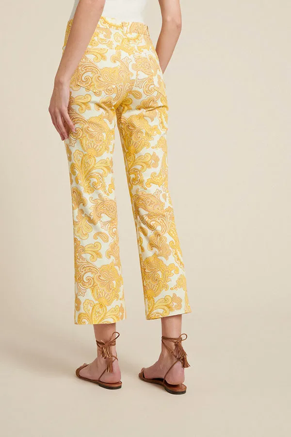 Luisa Spagnoli ALIN FLARED PRINTED TROUSERS