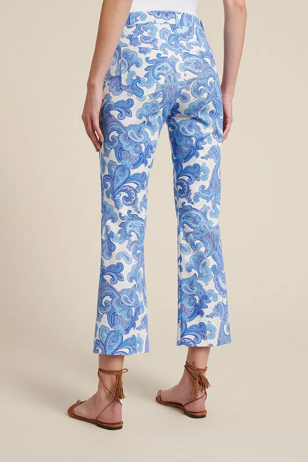 Luisa Spagnoli ALIN FLARED PRINTED TROUSERS