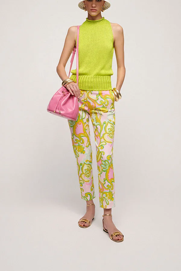 Luisa Spagnoli AUSTRIA JACQUARD PATTERN TROUSERS