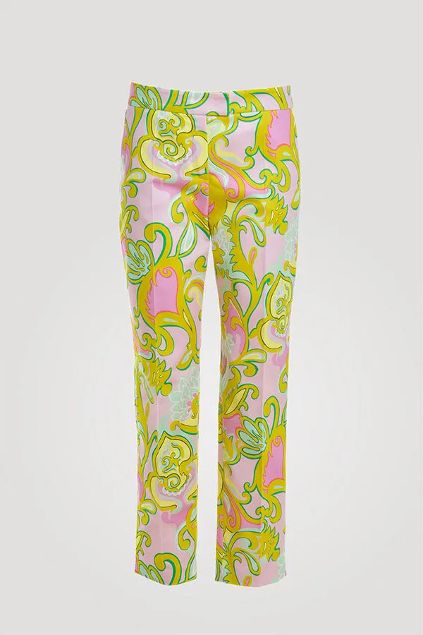 Luisa Spagnoli AUSTRIA JACQUARD PATTERN TROUSERS