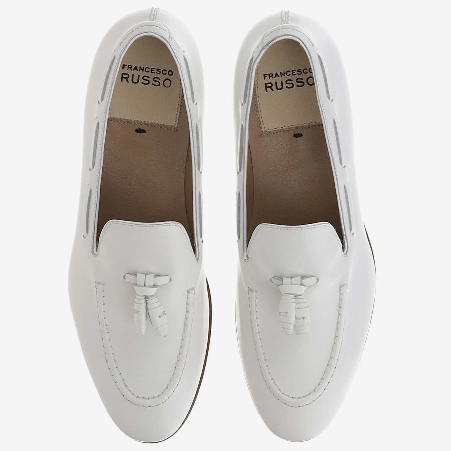 Luxurious Leather Moccasins by Francesco Russo