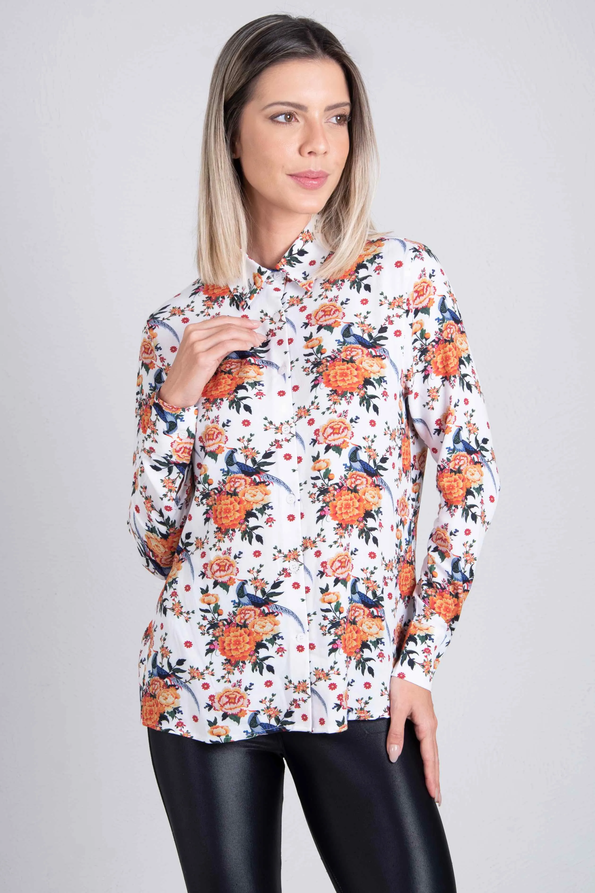 Lydia Shirt                             Flower Pheasant