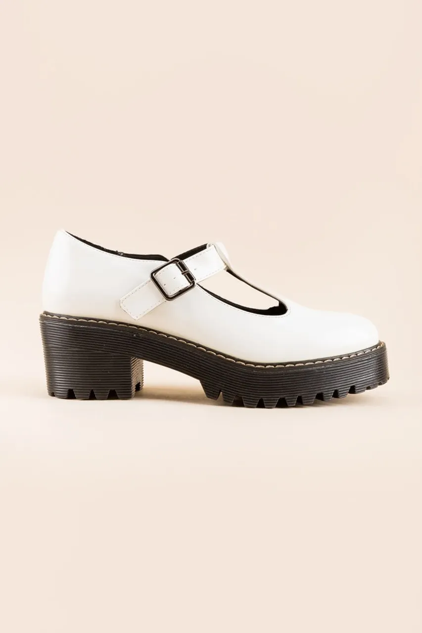 Trendy Madden Girl Holly Mary Jane Lug Platforms