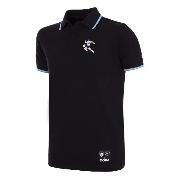 Maradona X COPA Argentina Embroidery Polo Shirt - Black