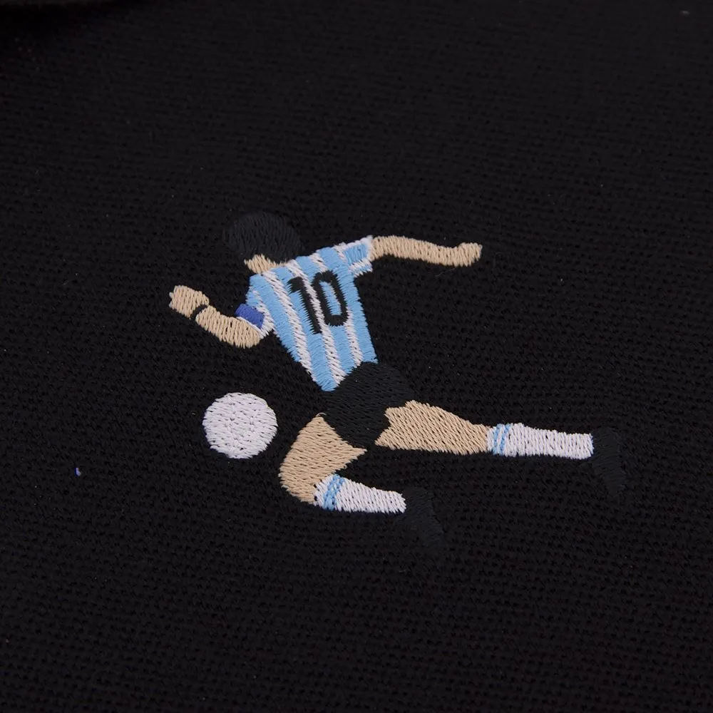 Maradona X COPA Argentina Embroidery Polo Shirt - Black