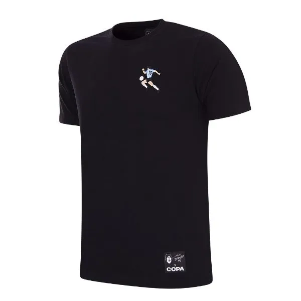 Maradona X COPA Argentina Embroidery T-Shirt - Black