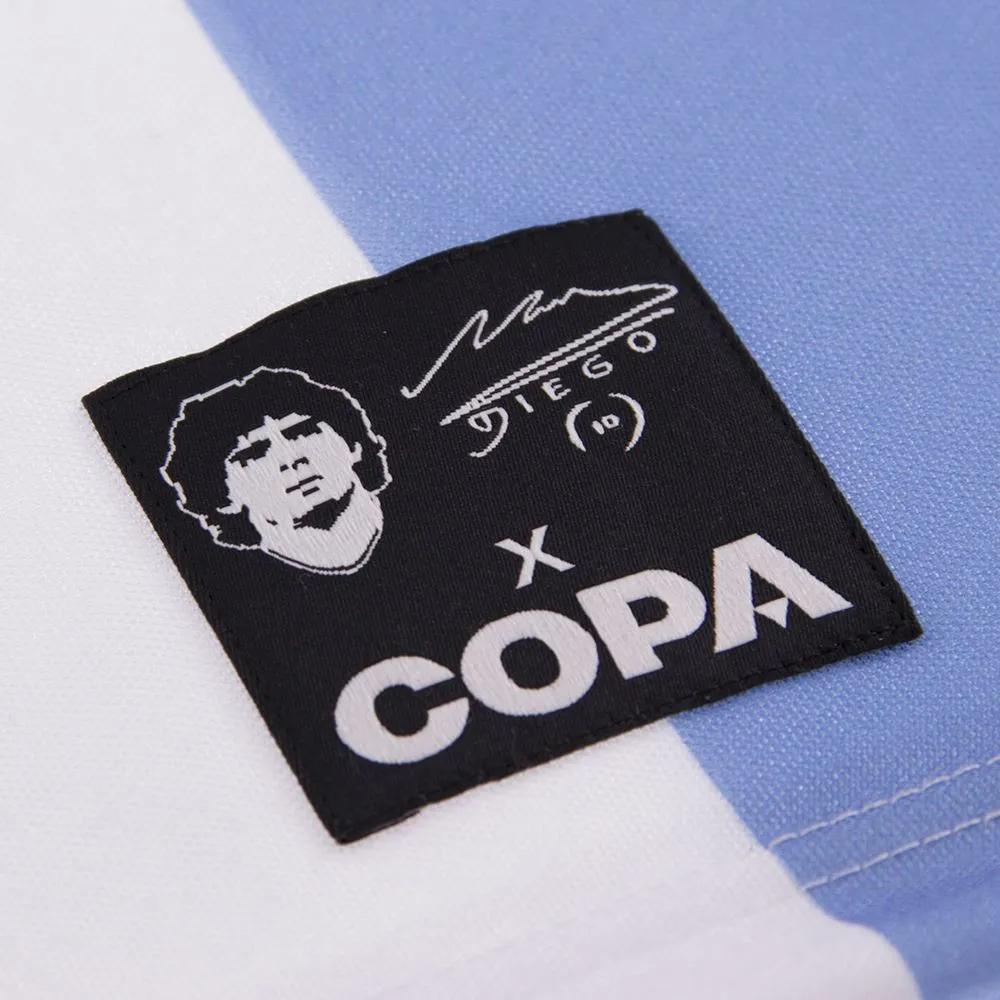 Maradona X COPA Argentina Retro Football Shirt WC 1986