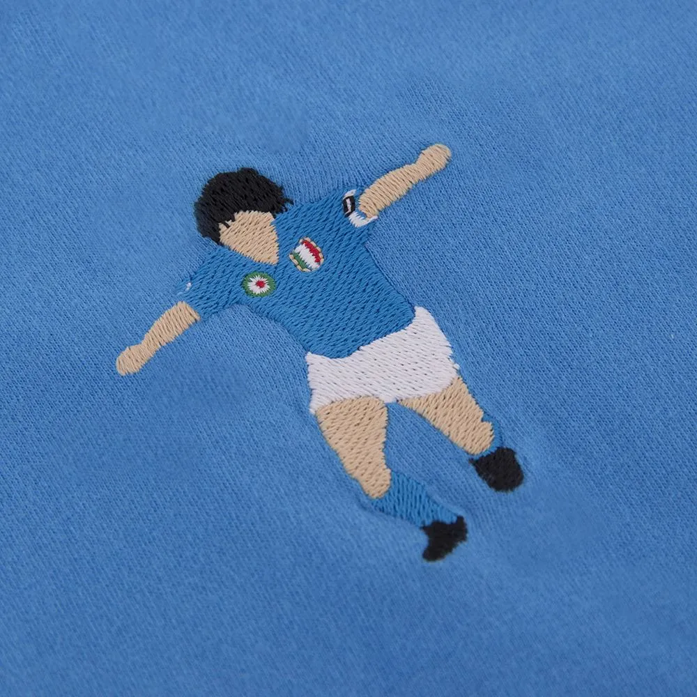 Maradona X COPA Napoli Embroidery T-Shirt - Blue