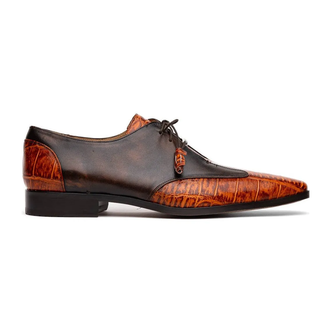 Marco Di Milano Anzio Exotic Alligator /  Calfskin Leather Oxfords (MDM1037)