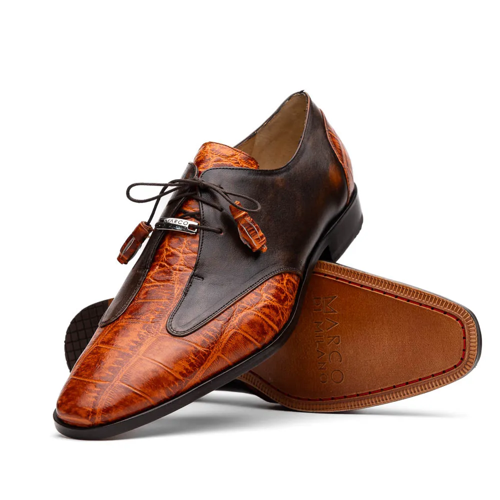 Marco Di Milano Anzio Exotic Alligator /  Calfskin Leather Oxfords (MDM1037)