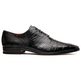 Marco Di Milano Bono Alligator Wholecut Oxfords Black