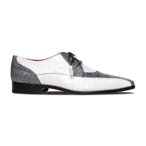 Marco Di Milano Moncalieri Men's Shoes Genuine Alligator / Cobra Dress Derby Oxfords (MDM1145)