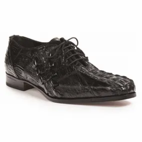 Mauri Black Crocodile Hornback Oxfords