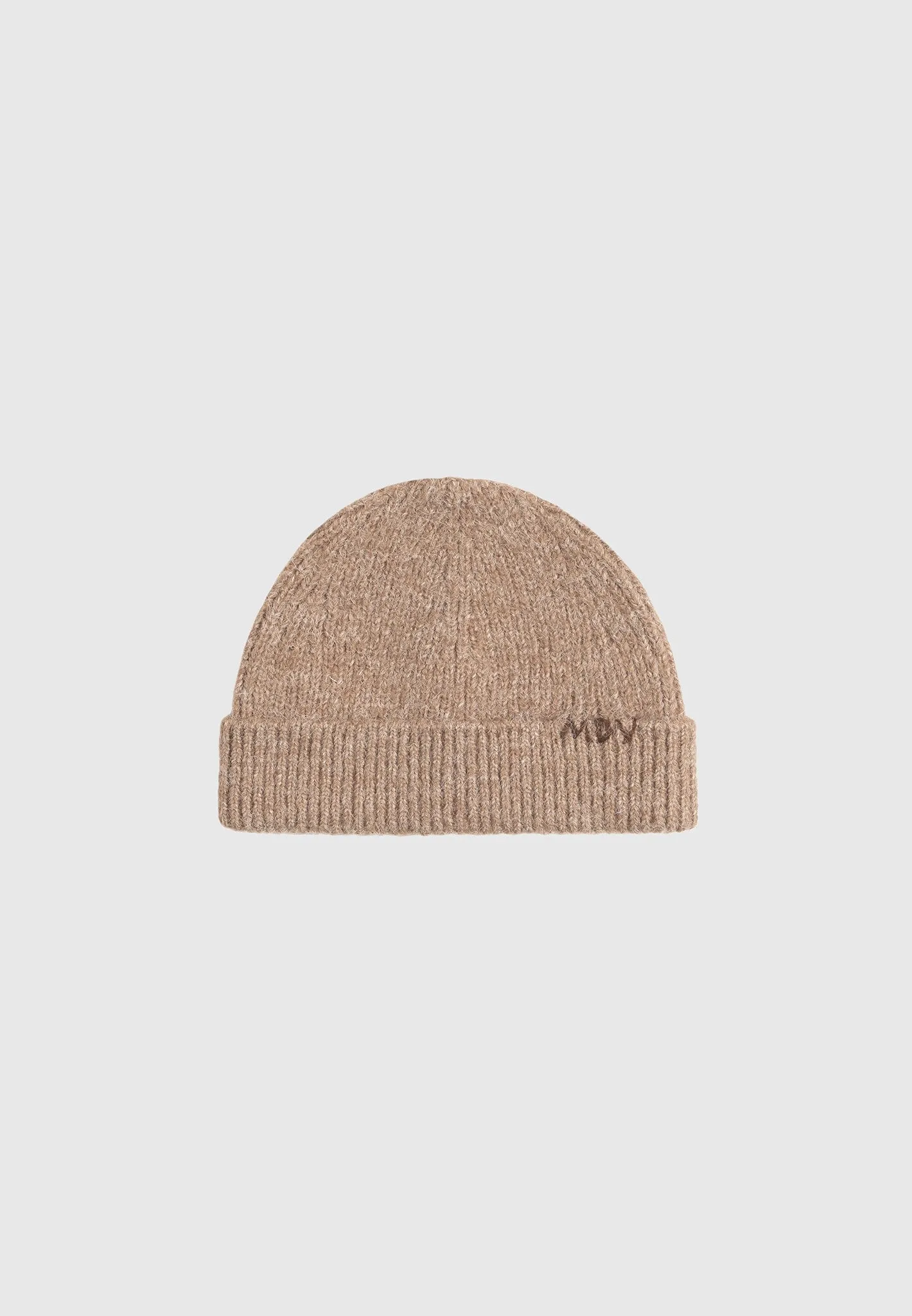 MDV Handstitched Wool Knit Beanie - Beige