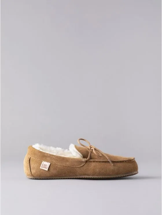 Comfortable Sheepskin Moccasins in Neutral Color