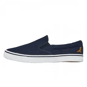 Men's Navy Canvas Plimsole Trainers - Brave Soul Skateagle