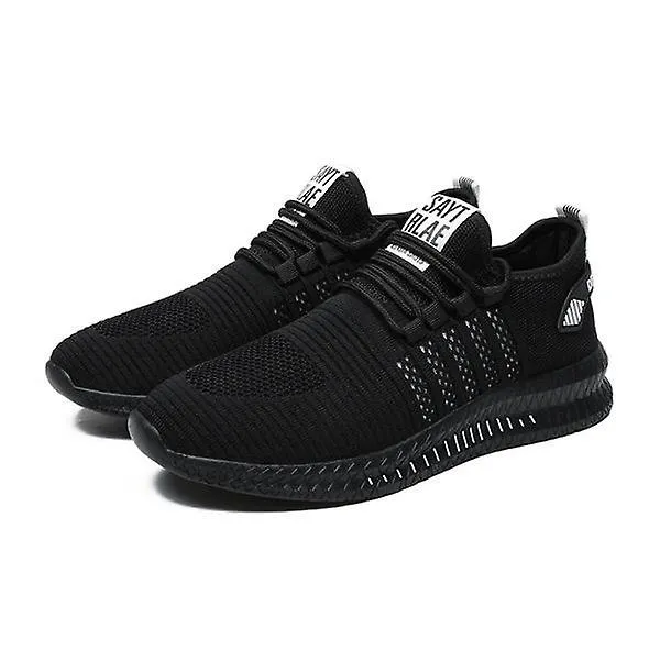 Breathable Knit Men's Casual Sneakers with Anti-slip Trainers