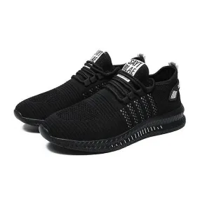 Breathable Knit Men's Casual Sneakers with Anti-slip Trainers