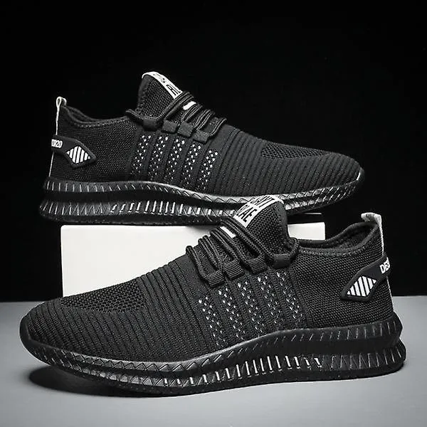 Breathable Knit Men's Casual Sneakers with Anti-slip Trainers