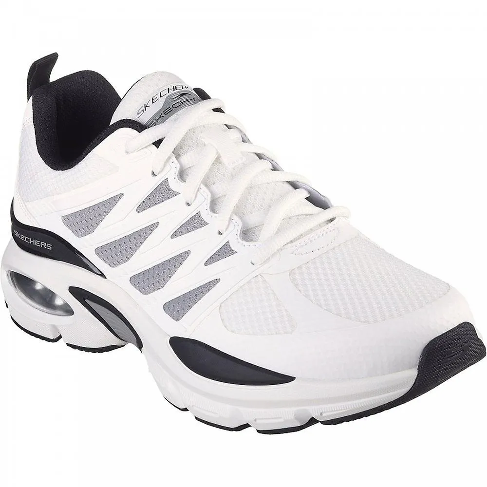 Skechers Skech-Air Ventura Revell White Black Lace Up Trainers - Men's