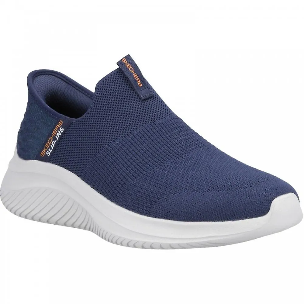 Men's Skechers Ultra Flex 3.0 Smooth Step Navy Slip-On Trainers