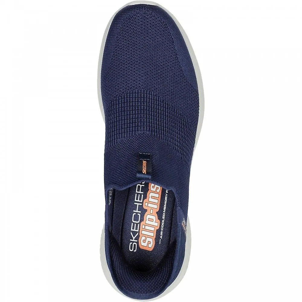 Men's Skechers Ultra Flex 3.0 Smooth Step Navy Slip-On Trainers