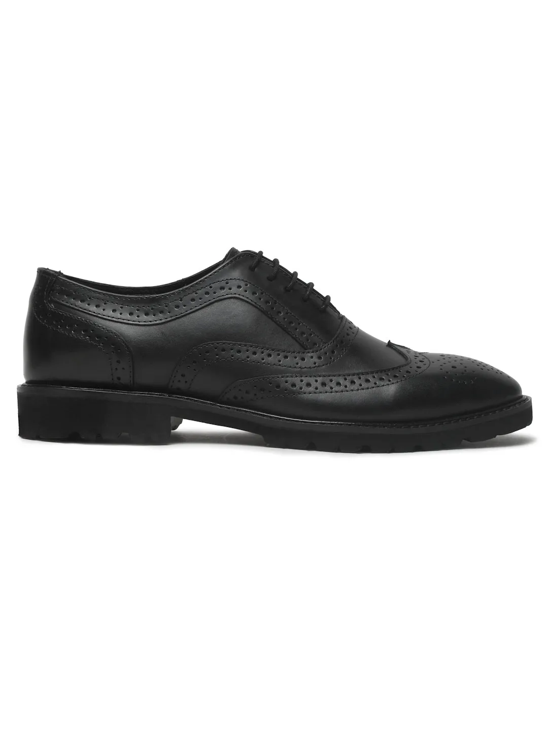 Men's Black Leather Formal shoes