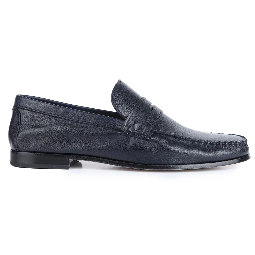 Mens casual leather moccasins