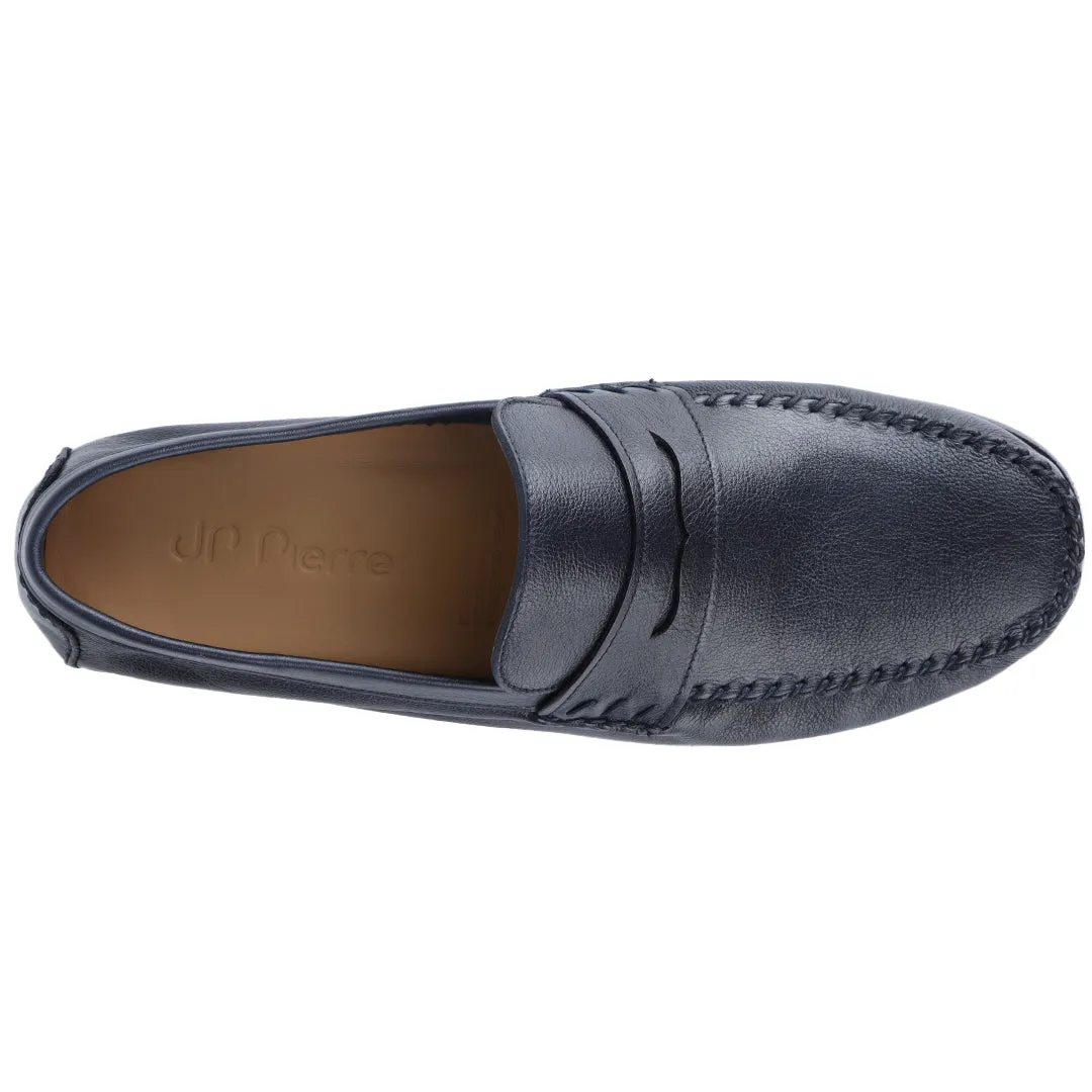 Mens casual leather moccasins