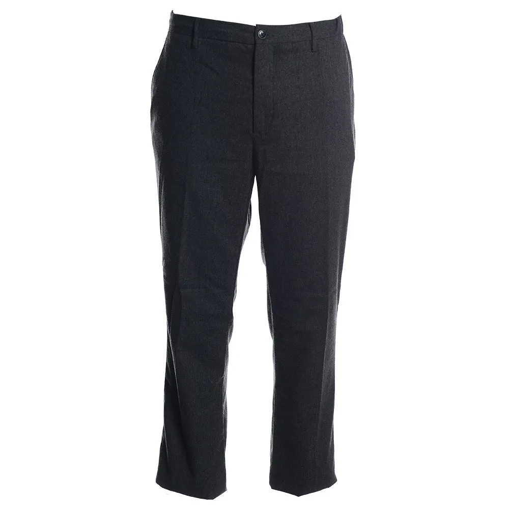 Men's Hackett Washed Wool Joggers in Grey