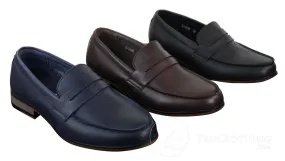 Mens Nubuck Leather Slip On Loafers Moccasins Shoes Vintage Retro Classic