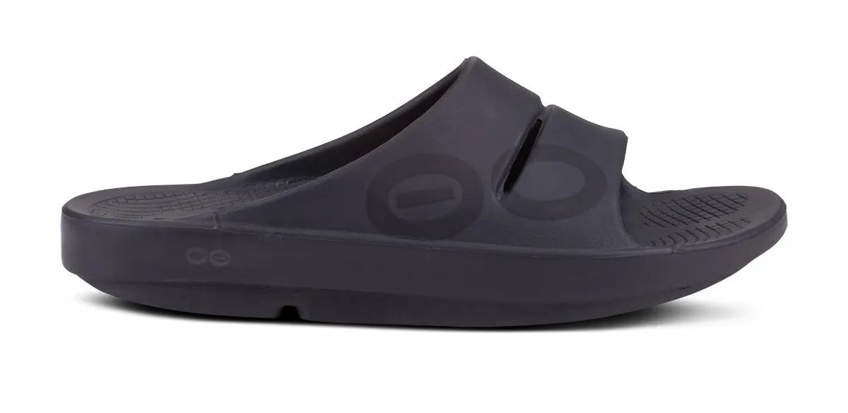 Black Matte Sport Slide Sandal for Men