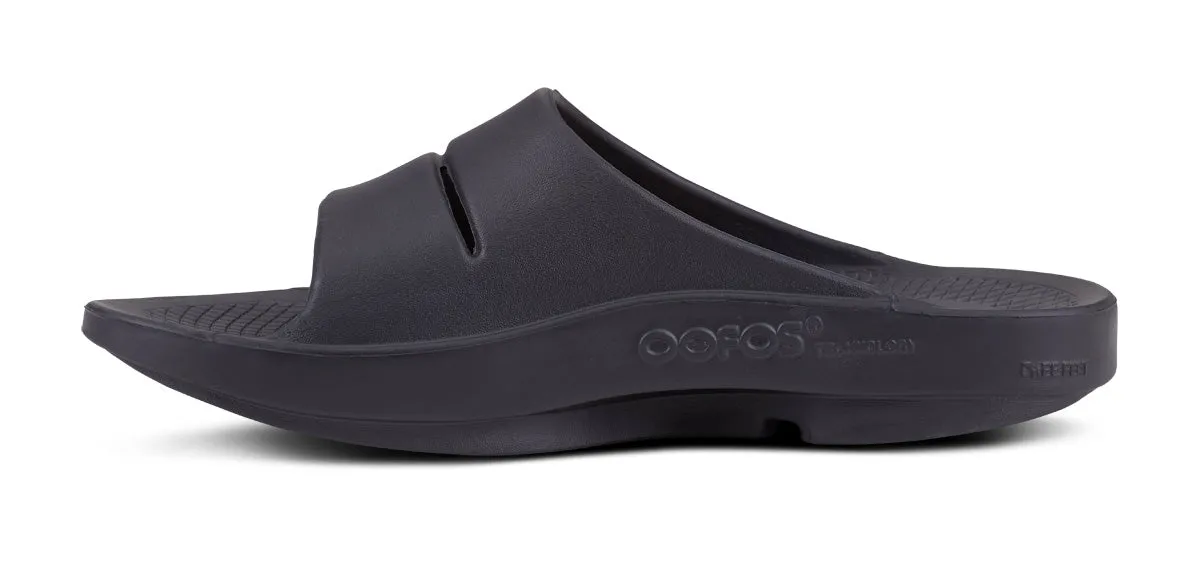 Black Matte Sport Slide Sandal for Men