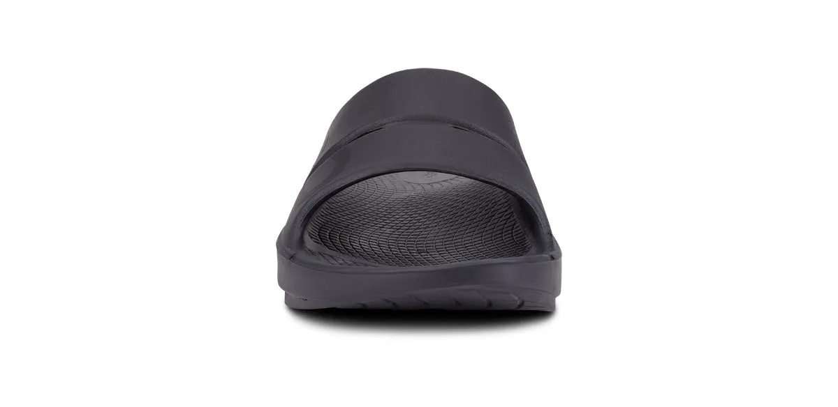 Black Matte Sport Slide Sandal for Men