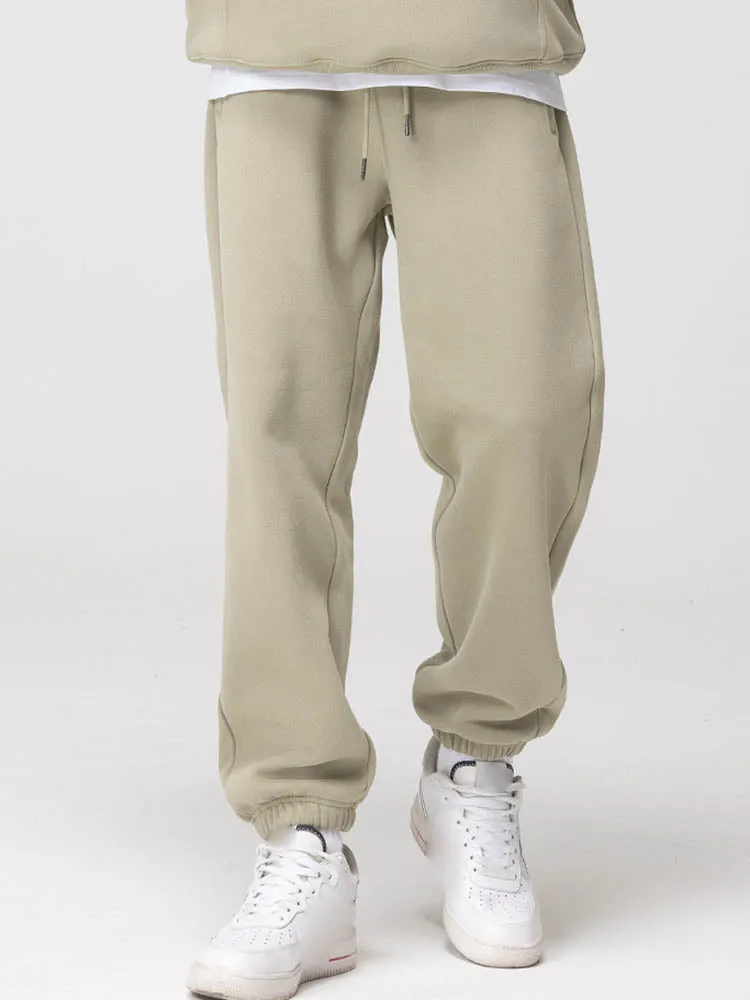   Men'S Padded Joggers In A Plain Color   