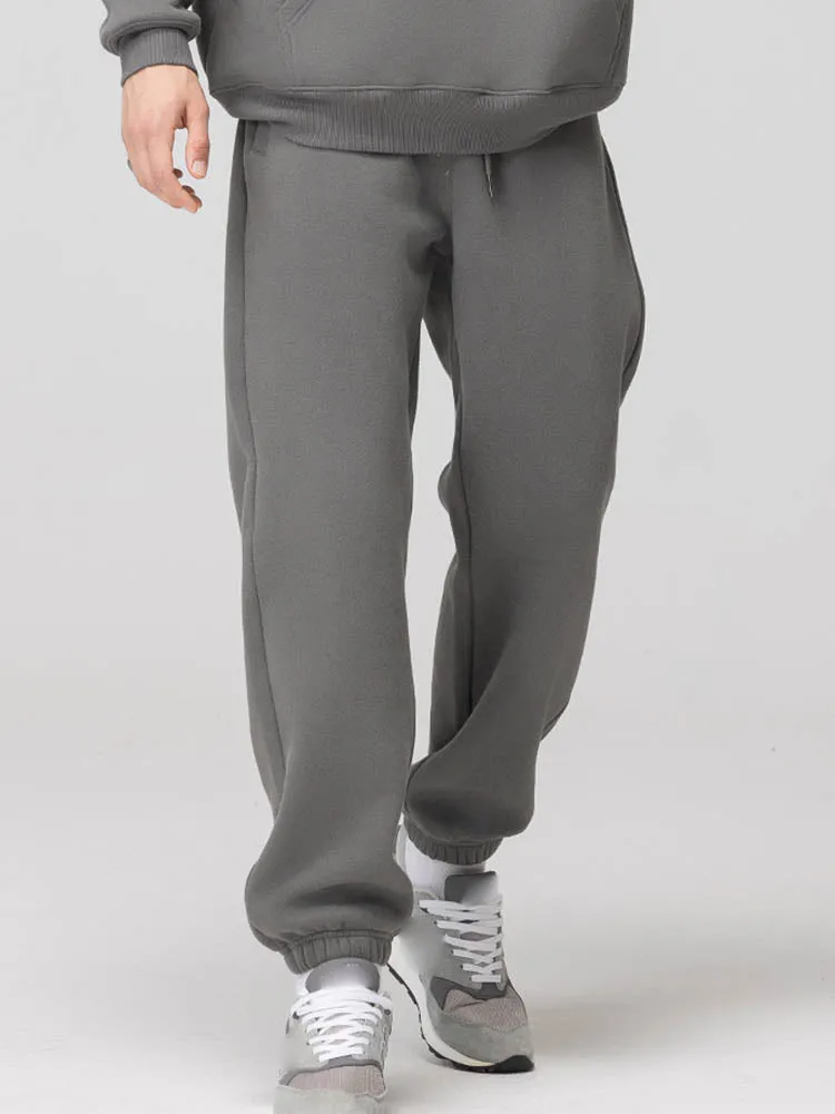   Men'S Padded Joggers In A Plain Color   