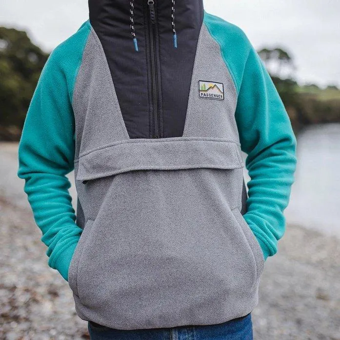 Men's Passenger Woodland Hooded 1/2 Zip Fleece | Fleeces & Midlayers UK