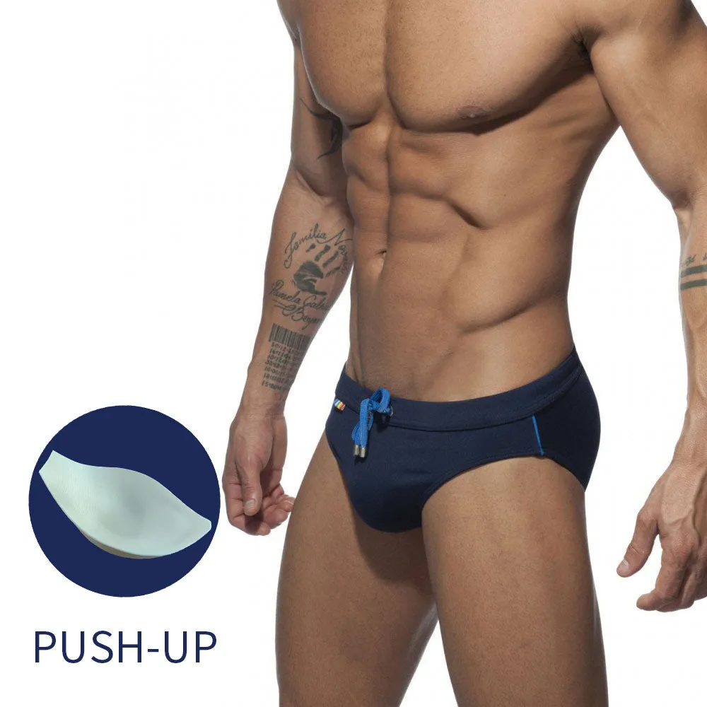 Men's Sexy Polyester Push-Up Swimming Surf Board Swimsuit Briefs