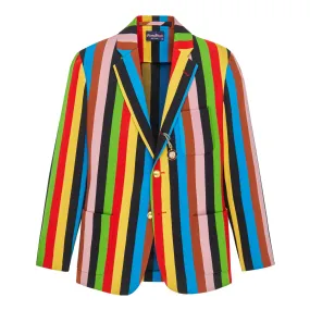 Men's Striped Croquet Blazer