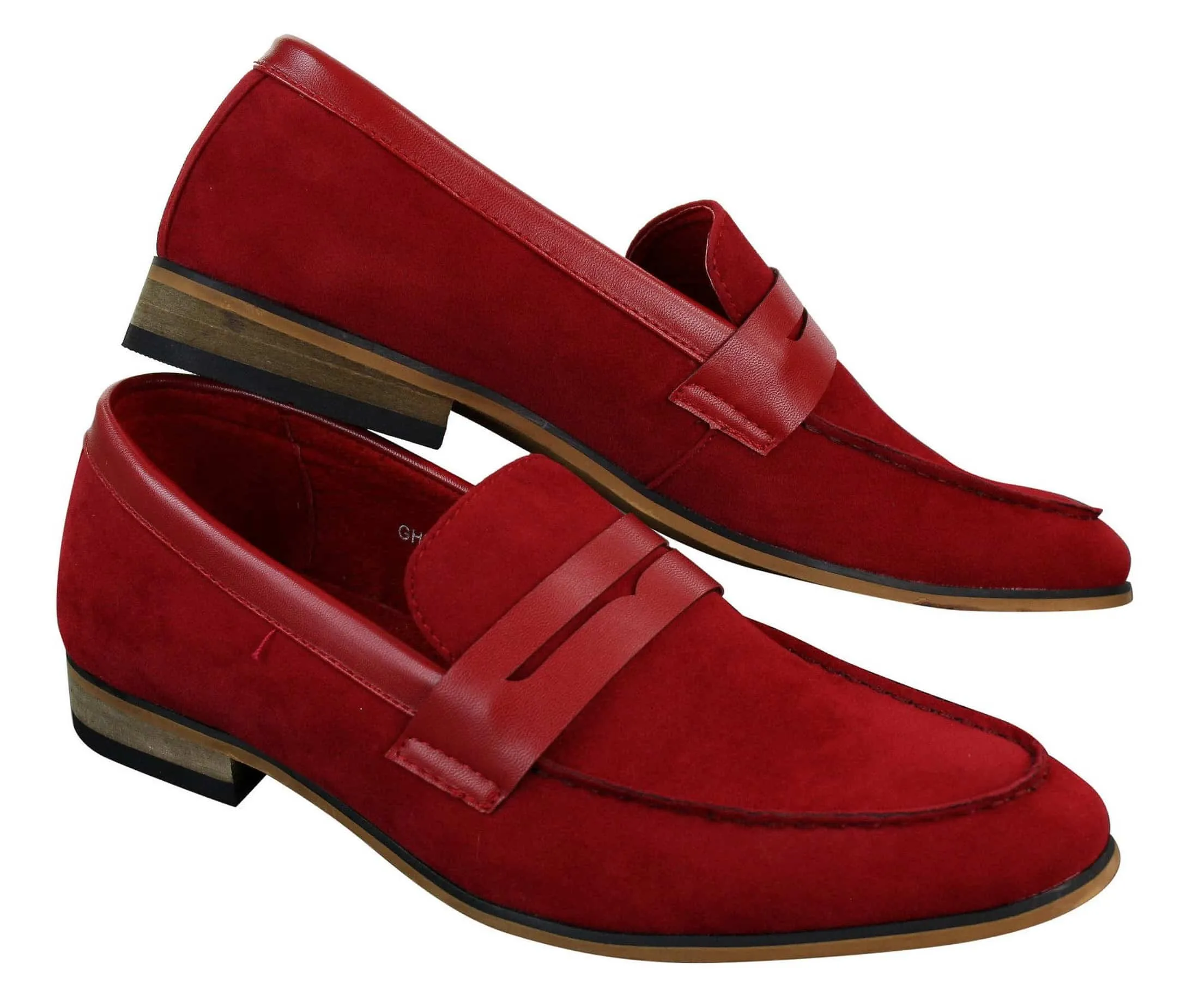 Mens Suede Slip On Loafers Moccasins Smart Casual Italian Designer Shoes