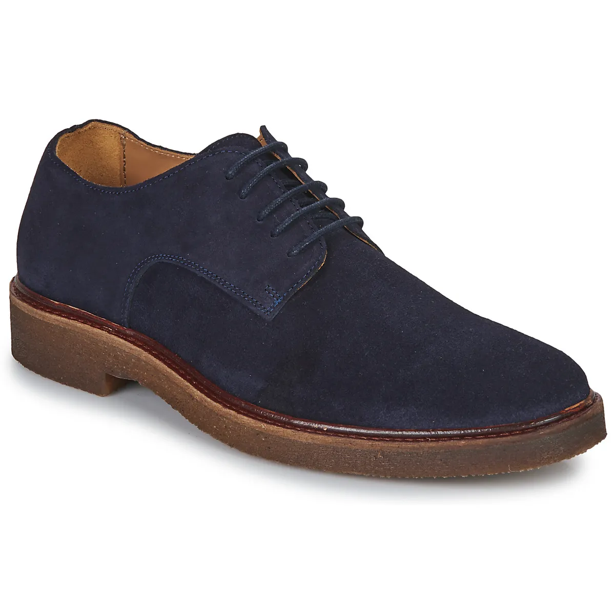 Men's Tan Suede Derby Shoes