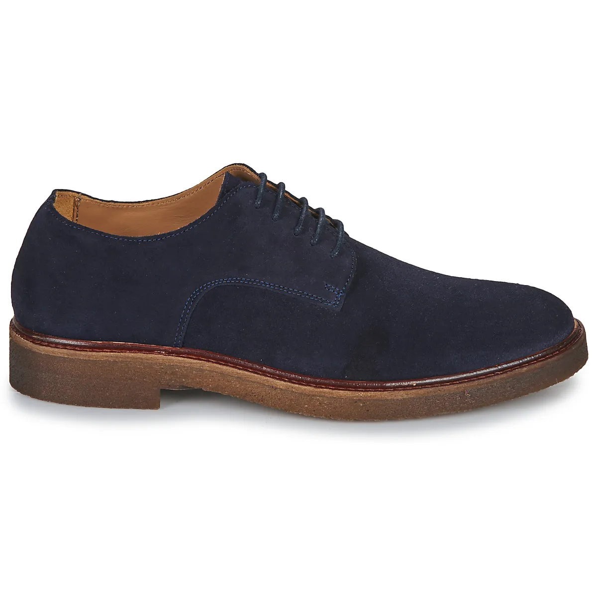 Men's Tan Suede Derby Shoes