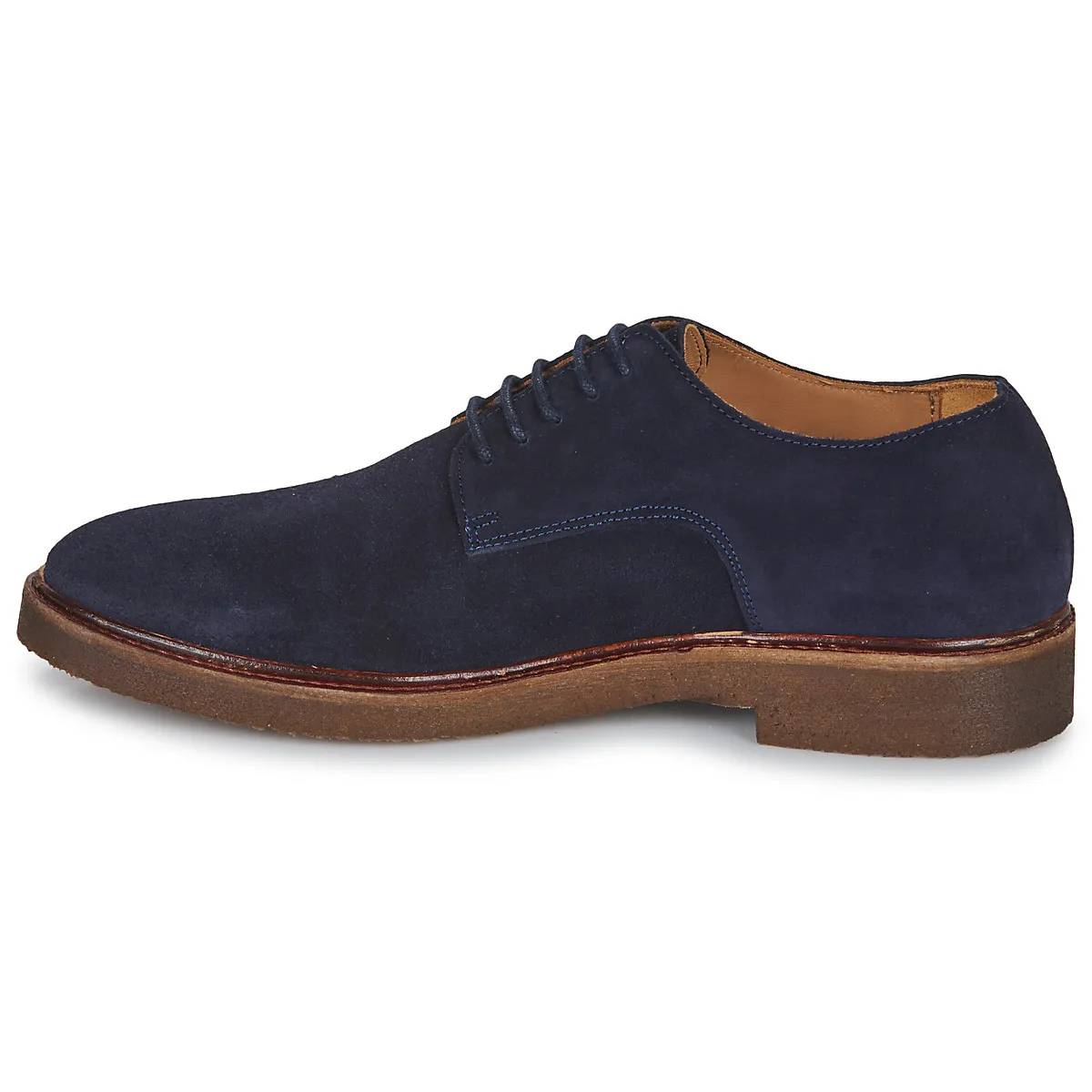 Men's Tan Suede Derby Shoes