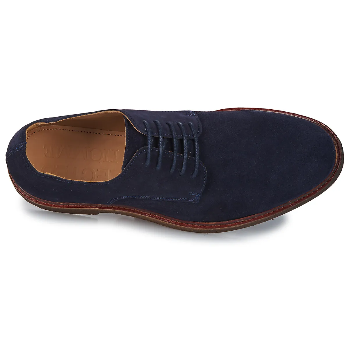 Men's Tan Suede Derby Shoes